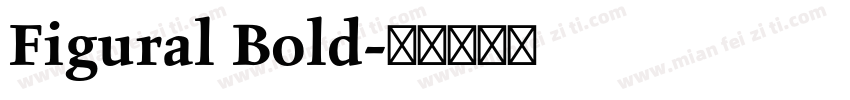 Figural Bold字体转换